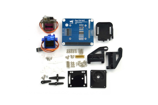 Pan-Tilt HAT, 2-DOF, I2C, 12-bit PWM, Light Sensor