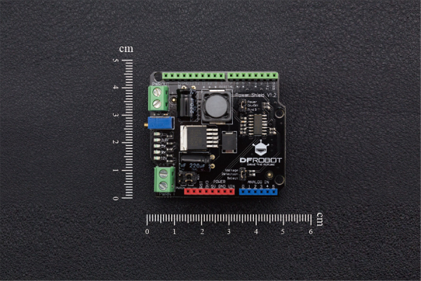 Power Shield, Arduino Compatible, 4.5-35V, 1.25-12V, 3A Peak