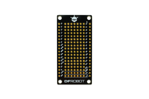 Proto Board FireBeetle Covers, 147 Solder Holes, VCC/3.3V/GND Pads
