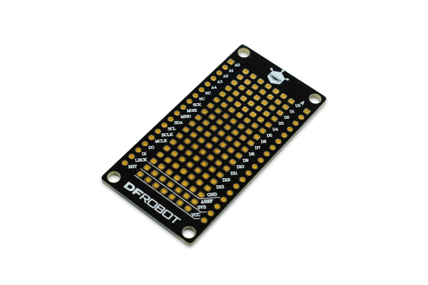 Proto Board FireBeetle Covers, 147 Solder Holes, VCC/3.3V/GND Pads