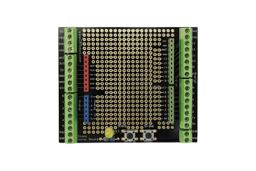 Proto Screw Shield - Assembled, Screw Terminals, LED, Buttons