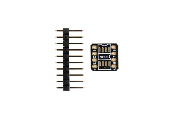 Prototyping Board SOP8 Adapter, Black, 11.2x11.4mm
