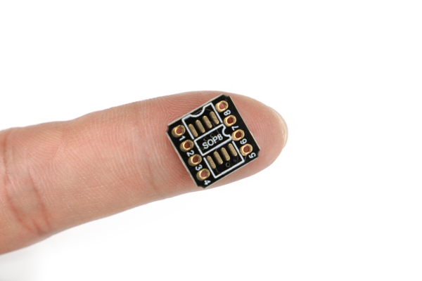 Prototyping Board SOP8 Adapter, Black, 11.2x11.4mm