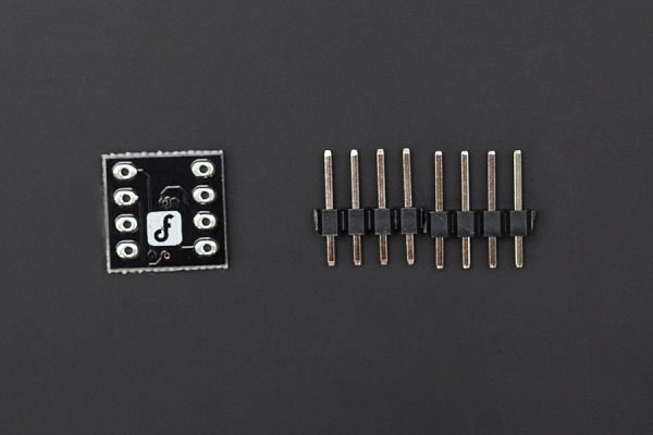 Prototyping Board SOP8 Adapter, Black, 11.2x11.4mm