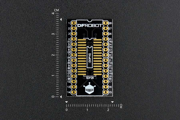 Prototyping Board, SOP8/SOP16/SOP28 to DIP Adapter, Black
