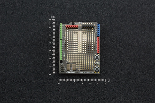 Prototyping Shield, Arduino, Mini Breadboard, Reset Button, ICSP Header