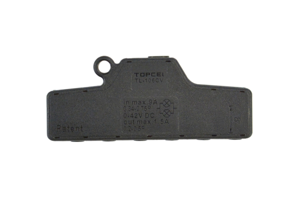 Push-in Wire Connector, 1 Input to 6 Outputs, Flame Retardant, CE Certified