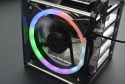 Rack Tower for Raspberry Pi 4B/3B & Jetson Nano, 4-Layer, LED Fan