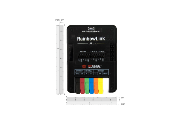 RainbowLink V2: 4-Channel Isolated USB to Serial Converter (RS485/RS232/Dual TTL) with Built-in 12V Power Supply