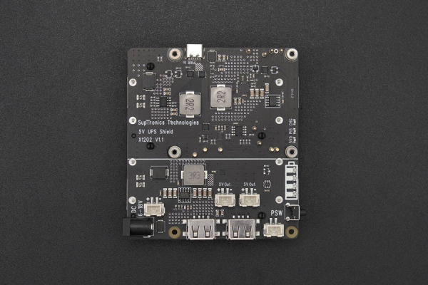 Raspberry Pi 5 UPS HAT, 5V 5A, Fast Charge, 10hr Runtime