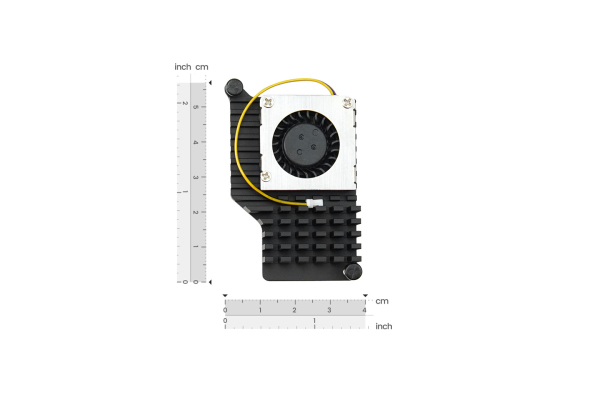 Cooling Fan Raspberry Pi 5 Aluminum Alloy, Smart Temp Control, Quick Install