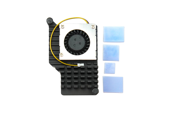 Cooling Fan Raspberry Pi 5 Aluminum Alloy, Smart Temp Control, Quick Install