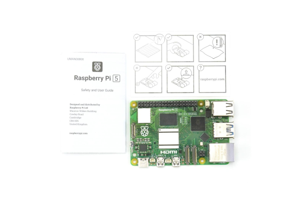 Raspberry Pi 5 - 8GB, 2.4GHz, Dual 4K, PCIe, Wi-Fi 6