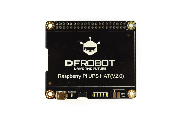 Raspberry Pi UPS HAT, 2A Output, I2C, 5 LEDs, Fuel Gauge