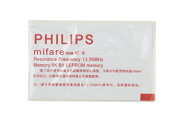RFID Card, 13.56MHz, 1KB EEPROM, 4-Byte UID, 5cm Range