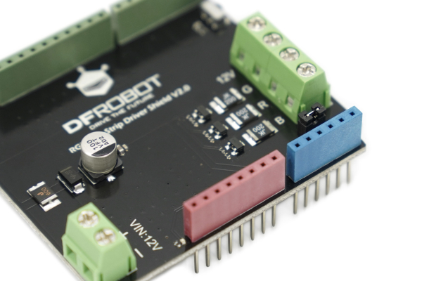 RGB LED Strip Driver Shield v1.0, 12V, 3A, IR Remote, Fuse