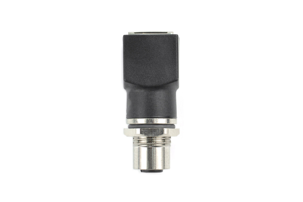 Adapter RJ45 Female to M12 4 Pin Female, IP67 Waterproof, EMI Shielded