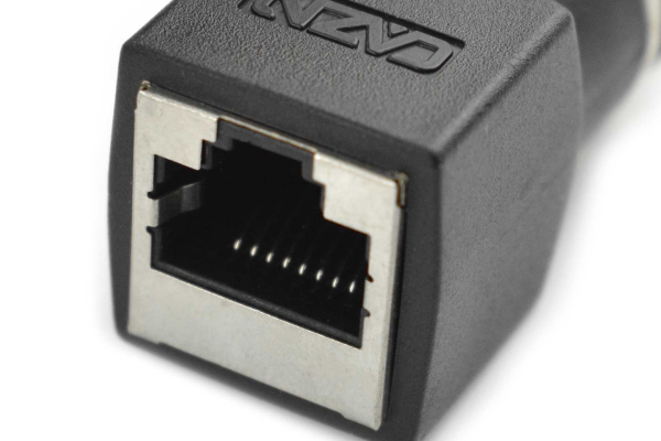 Adapter RJ45 Female to M12 4 Pin Male, IP67 Waterproof, Shielded