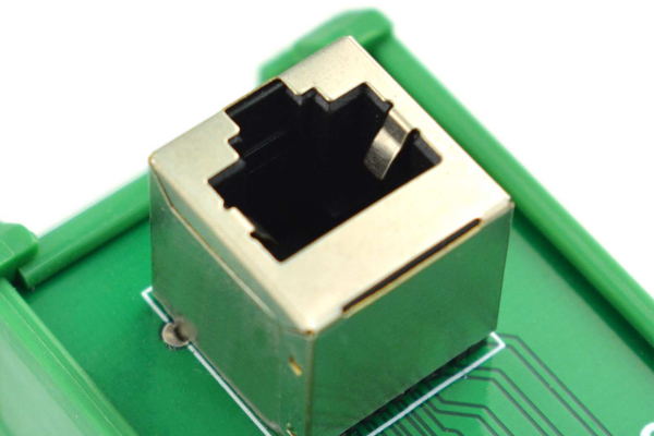 RJ45 Terminal Block Adapter - Vertical, DIN Rail, Easy Wiring