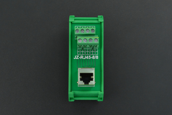 RJ45 Terminal Block Adapter - Vertical, DIN Rail, Easy Wiring