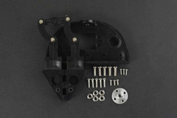 Robot Gripper, 2 DOF, 0-54mm Range, Fits Hitec & DSS Servos