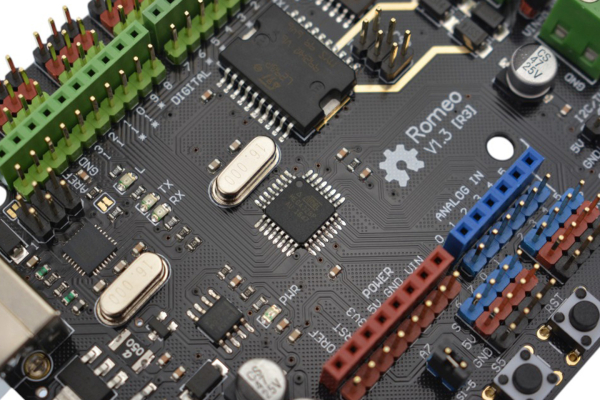 Robot Control Board Romeo, with Motor Driver, Compatible with Arduino