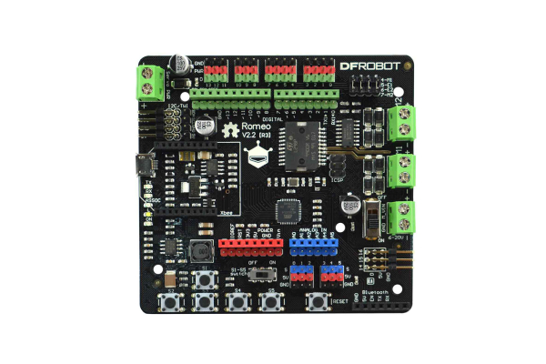 Robot Control Board, Romeo V2 with Motor Driver, Compatible with Arduino