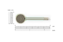 Thin Film Pressure Sensor RP-C18.3-LT, 18.3mm, 20g-6kg Range