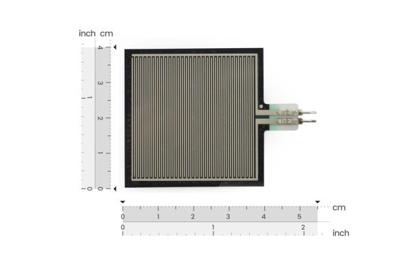 Thin Film Pressure Sensor RP-S40-ST, 40mmx40mm, 20g-10kg Range