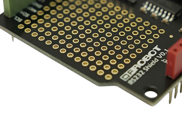 RS232 Shield for Arduino, DB9, 5V, Mode Switch, LED