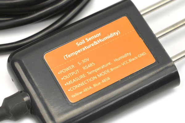 Soil Temperature and Moisture Sensor RS485 MODBUS RTU, IP68, 5-30V, for Arduino