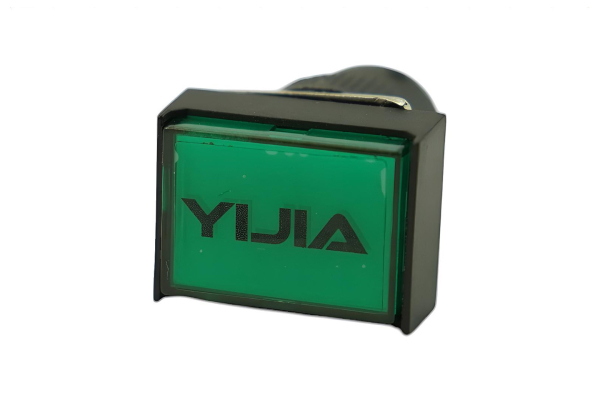 Lamp Press Button - Green, Self Locking, 5V~12V, 5M Pushes