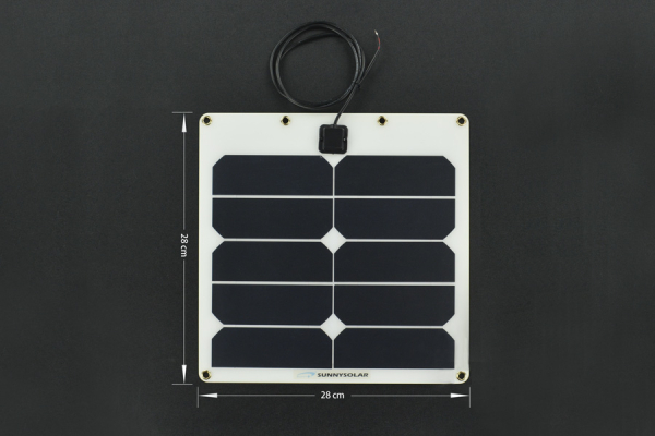 Solar Panel 5V 2A Semi Flexible, 21% Efficiency, Waterproof, 10W