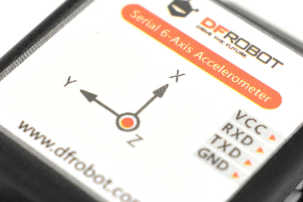 Accelerometer, 6-Axis, Serial, 3.3-5V, 0.05° Accuracy, Arduino