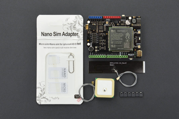 4G(LTE) Shield SIM7600CE-T for Arduino, GNSS, CAT4, 150Mbps