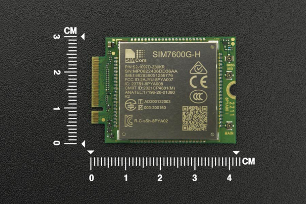 4G Communication Module SIM7600G-H-M2, 150Mbps DL, GNSS, M.2 B KEY