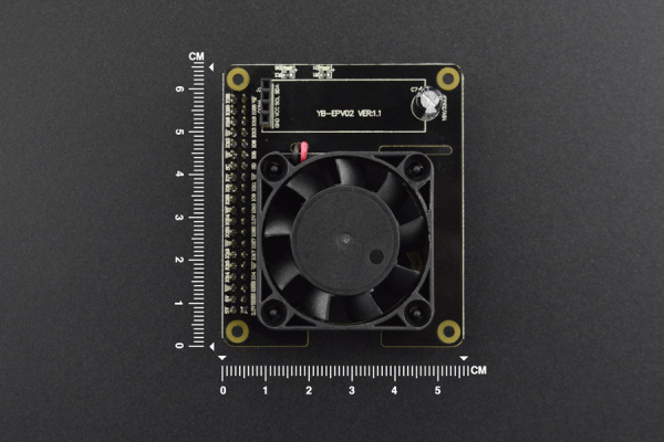 Smart Cooling Hat For Raspberry Pi 4B, Auto Fan, RGB LEDs, OLED Display