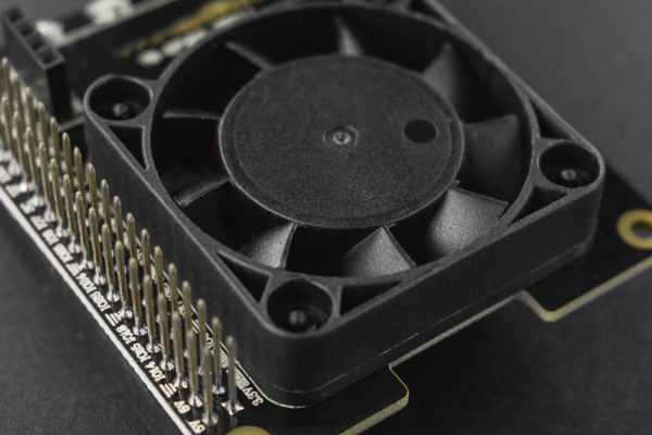 Smart Cooling Hat For Raspberry Pi 4B, Auto Fan, RGB LEDs, OLED Display