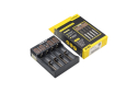 Smart Multifunctional Charger, 4 Slots, Li-ion/Ni-MH, LED Indicators
