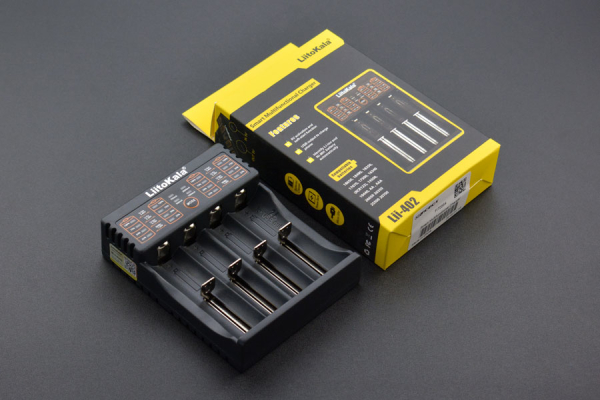 Smart Multifunctional Charger, 4 Slots, Li-ion/Ni-MH, LED Indicators