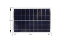 Solar Panel 9v 220mA, Waterproof, High Efficiency, 2W