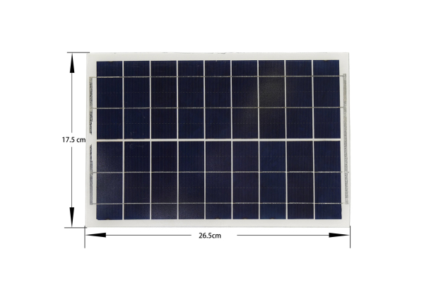Solar Panel 9v 220mA, Waterproof, High Efficiency, 2W