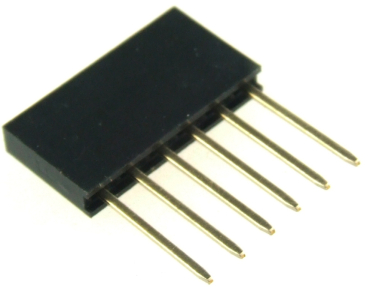 Stackable Header, 6 Pin, Extra Long Legs, 0.1" Spacing