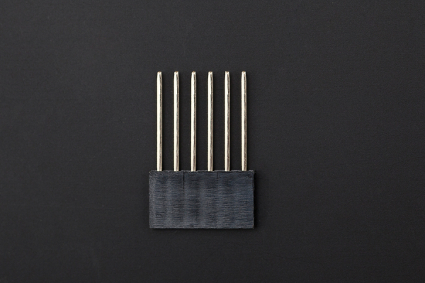 Stackable Header, 6 Pin, Extra Long Legs, 0.1" Spacing