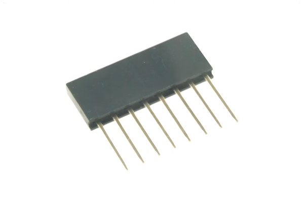 Stackable Header, 8 Pin, Extra Long Legs, 0.1" Spacing