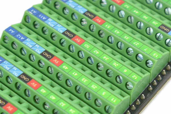 Terminal Block Shield, Arduino Mega, Stable Connection, 7-24V Input