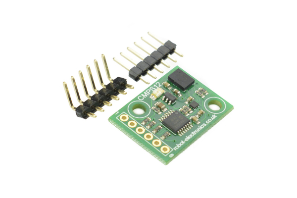 Magnetic Compass CMPS12, 3-Axis, BNO055, I2C/Serial, 0.1° Res