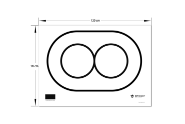 Track Map, 120x90cm, 2cm Line Width, Dual-Sided, 120g Paper