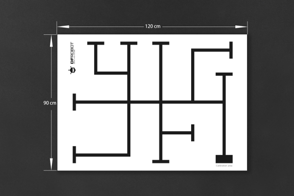 Track Map, 120x90cm, 2cm Line Width, Dual-Sided, 120g Paper