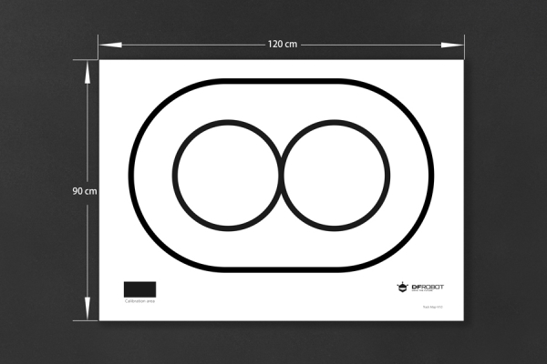 Track Map, 120x90cm, 2cm Line Width, Dual-Sided, 120g Paper